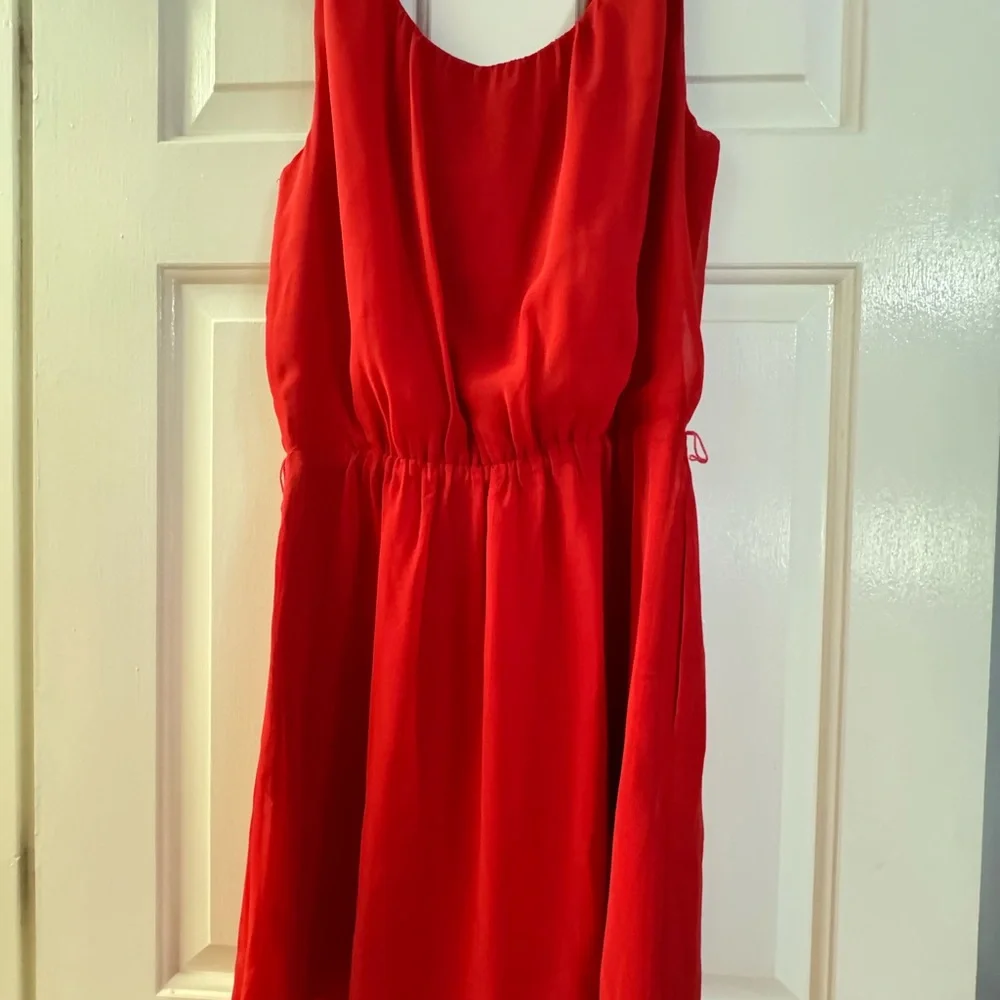 Lush Red Sleeveless Dress - Picture 6 of 6